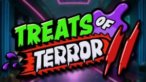 Tampilan layar permainan Treats of Terror II pada perangkat seluler yang menunjukkan antarmuka pengguna yang intuitif.