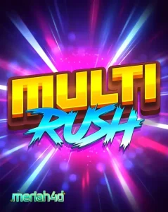 Tampilan visual slot Multi Rush dengan tema neon buah-buahan